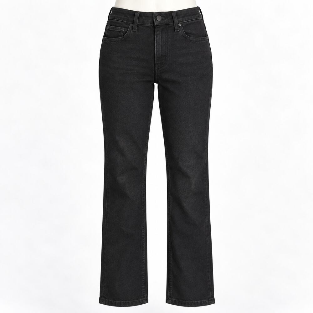 Fidelity Cher Black High Rise Slim Straight Jeans Women's 26 NWT Stretch